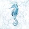 Blue Marble Seahorse Poster Print by Nan - Item # VARPDX18987